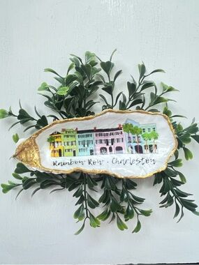 Rainbow Row Oyster Shell Dish